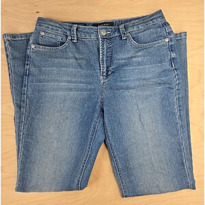 Nine West Womens West End Fit Bootcut Flap Pockets Blue Jeans Size 31/12r